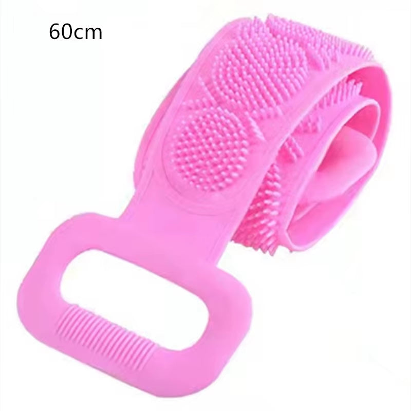 Body Silicone Brush Scrub Body Exfoliating Sponge Brush Bathroom Shower Back Brush Bath Scrub Clean Tool Stain Removal Bath Belt