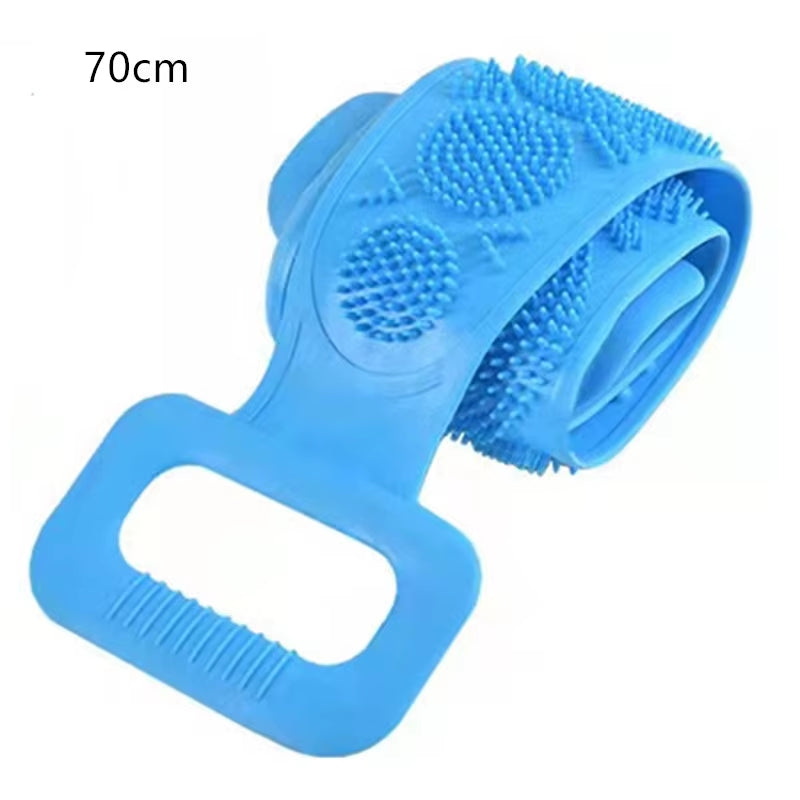 Body Silicone Brush Scrub Body Exfoliating Sponge Brush Bathroom Shower Back Brush Bath Scrub Clean Tool Stain Removal Bath Belt