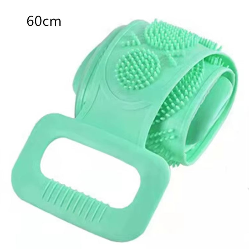 Body Silicone Brush Scrub Body Exfoliating Sponge Brush Bathroom Shower Back Brush Bath Scrub Clean Tool Stain Removal Bath Belt