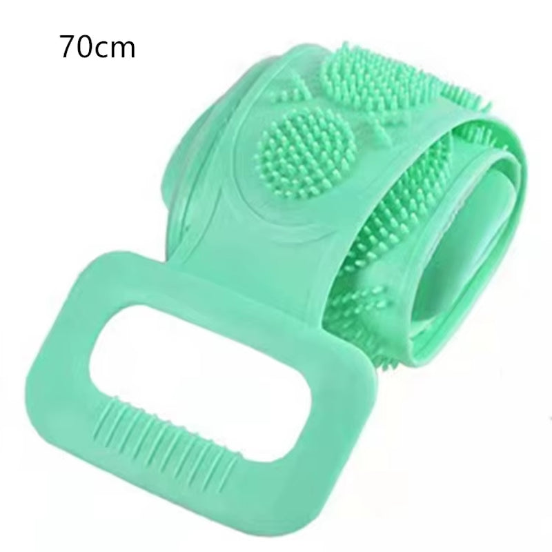 Body Silicone Brush Scrub Body Exfoliating Sponge Brush Bathroom Shower Back Brush Bath Scrub Clean Tool Stain Removal Bath Belt