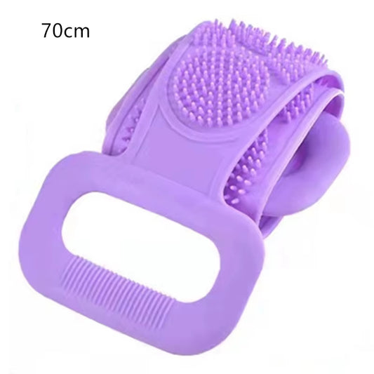 Body Silicone Brush Scrub Body Exfoliating Sponge Brush Bathroom Shower Back Brush Bath Scrub Clean Tool Stain Removal Bath Belt