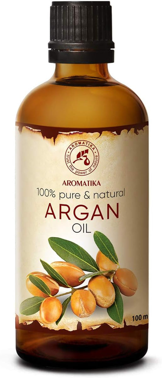 Argan Aceite 100Ml - Argania Spinosa Kernel - Marruecos - 100% Puro Y Natural - Cuidado Para Сabello - Pelo - Piel - Rostro - Cuerpo - Argan Oil 100Ml